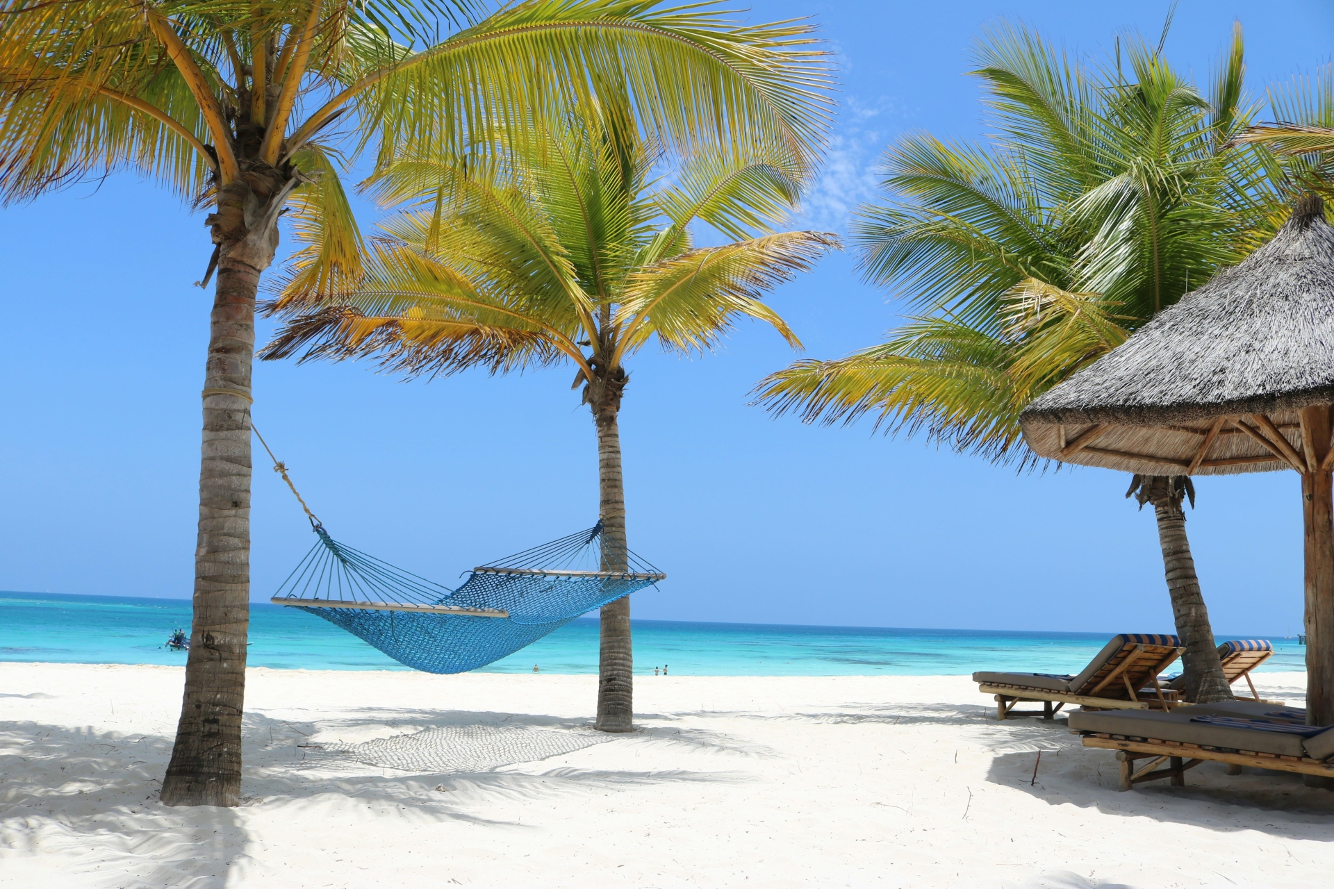 Plage de sable blanc