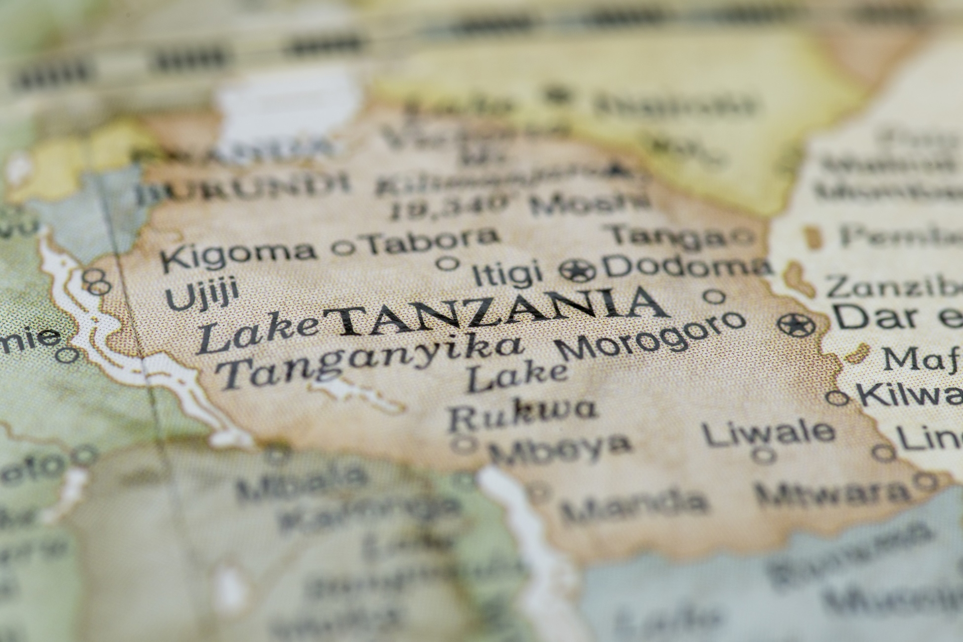 carte tanzanie