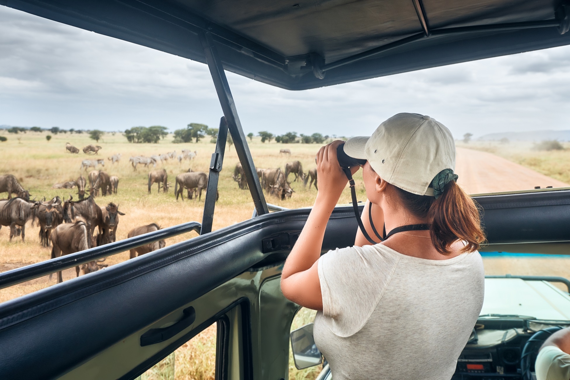 femme safari tanzanie